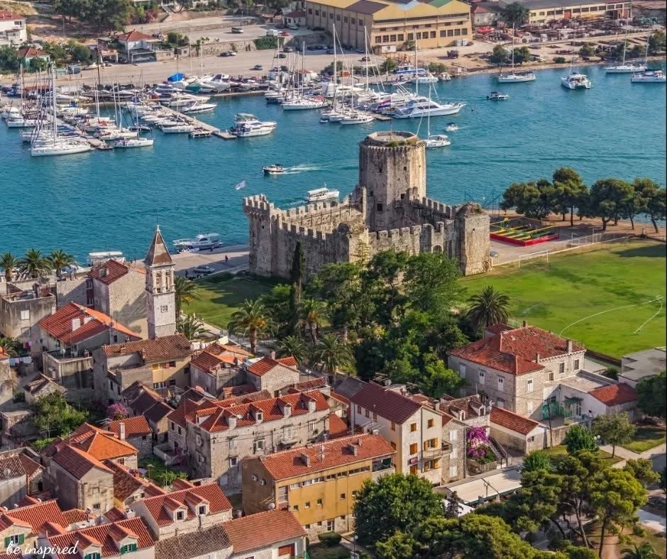 Hvar harbor at golden hour